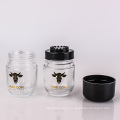 Customised logo 3oz glass jar with child resistant lid